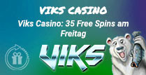 Viks Casino 35 Freispiele am Freitag