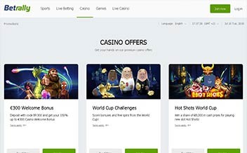 Screenshot 1 Betrally Casino
