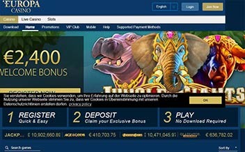 Screenshot 2 Europa Casino