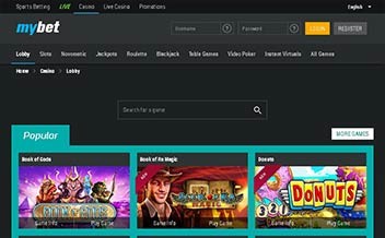 Screenshot 2 Mybet Casino