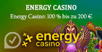 Energy Casino 100% bis zu 200€