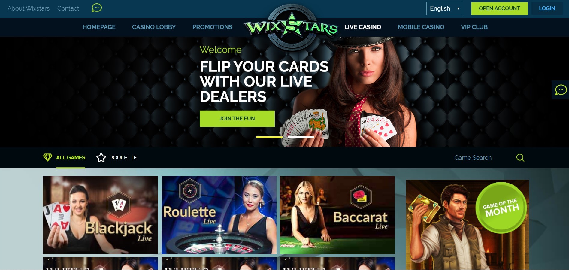 Screenshot 3 Wixstars Casino